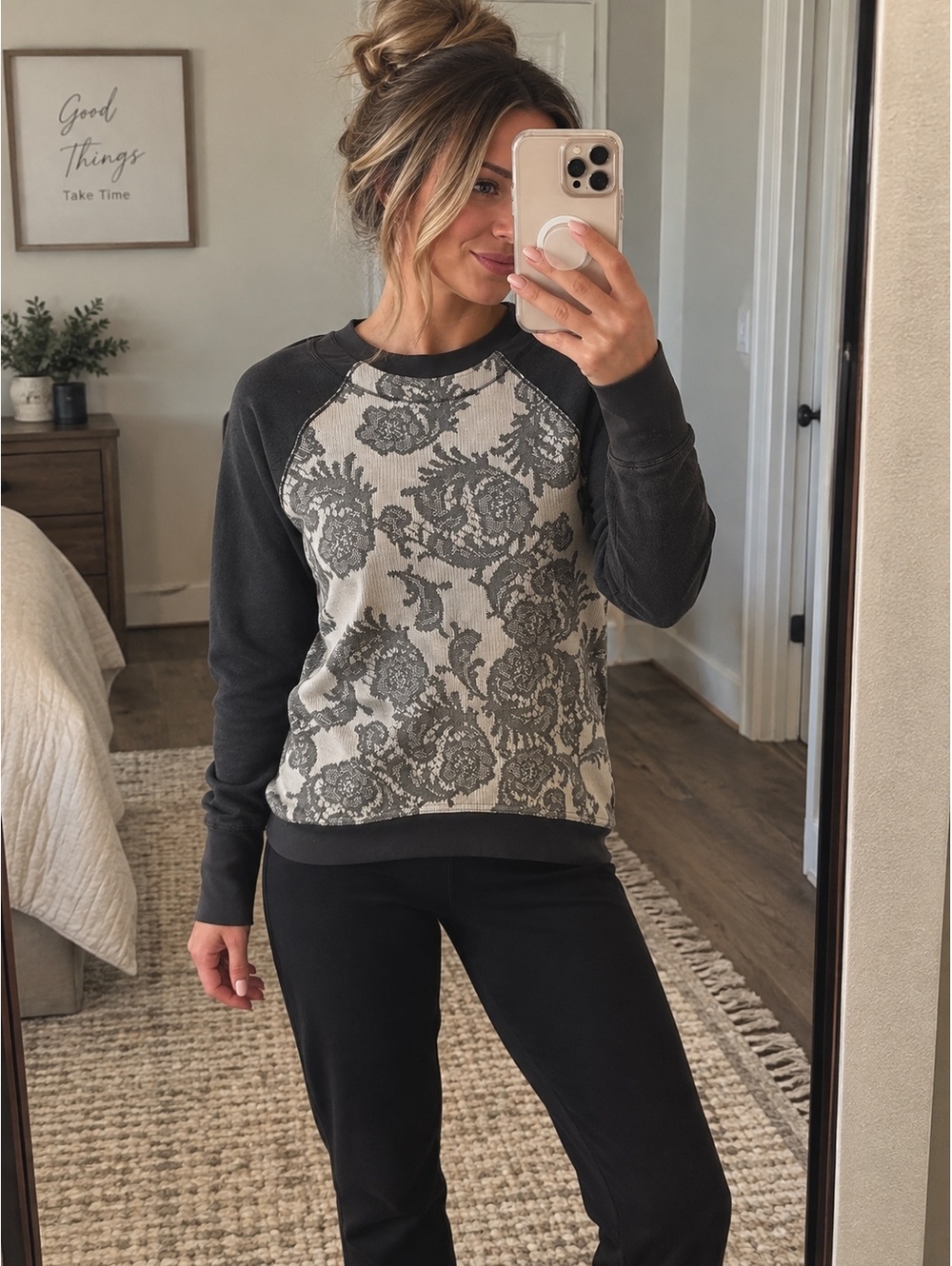 Lululemon Fleet Street Pullover Black / White / Heathered Black / Soot